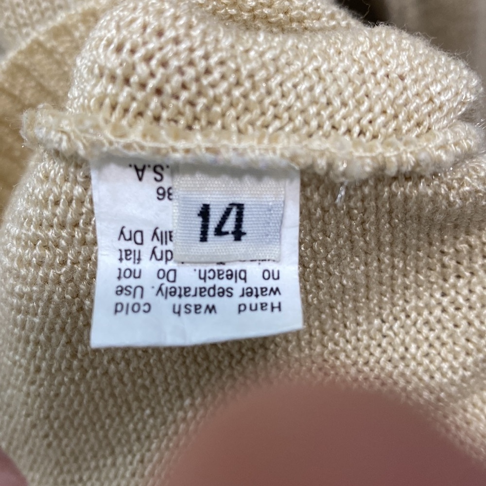 Vivanti vintage sweater tan‎ cream - Picture 6 of 11